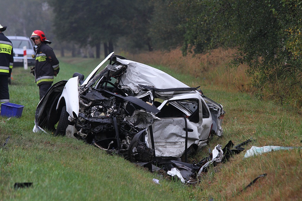 Na drodze nr 93 w okolicach Kawic doszło do śmiertelnego wypadku