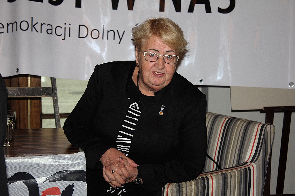 Legendarna tramwajarka Henryka Krzywonos gościła w Legnicy