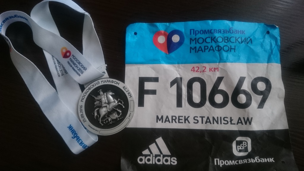 Legnicki biegacz wziął udział w moskiewskim maratonie