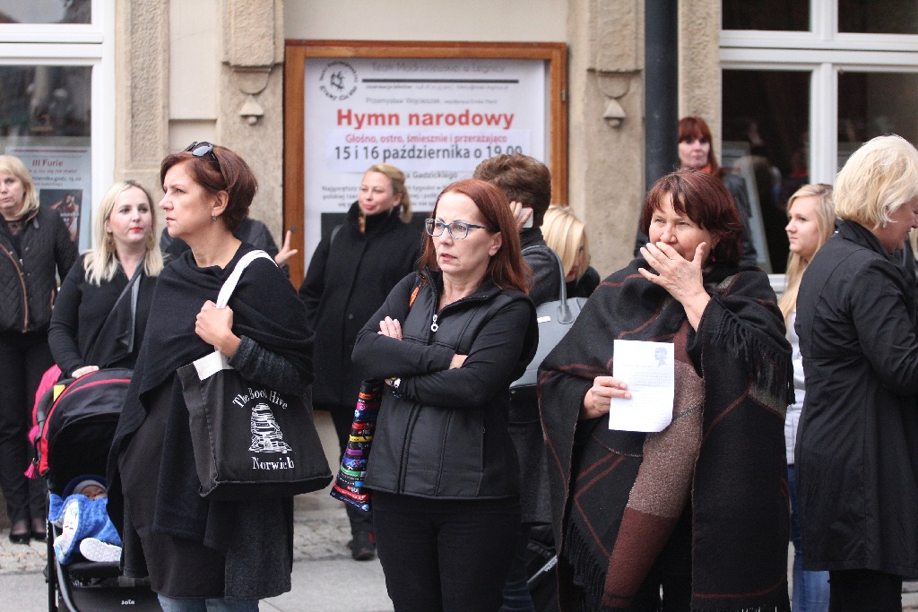 Legniczanki protestowały przeciwko zaostrzeniu ustawy aborcyjnej