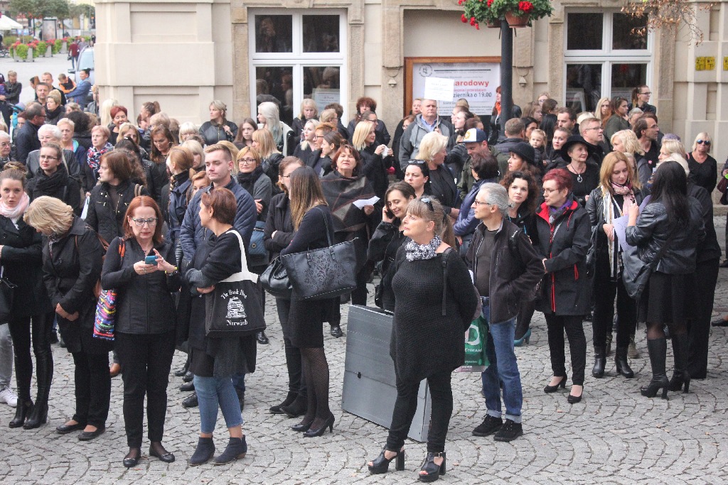 Legniczanki protestowały przeciwko zaostrzeniu ustawy aborcyjnej