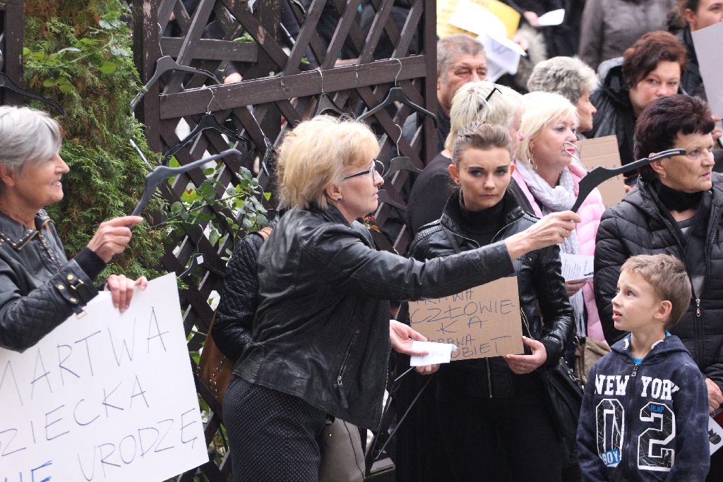 Legniczanki protestowały przeciwko zaostrzeniu ustawy aborcyjnej