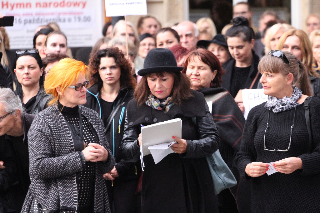 Legniczanki protestowały przeciwko zaostrzeniu ustawy aborcyjnej