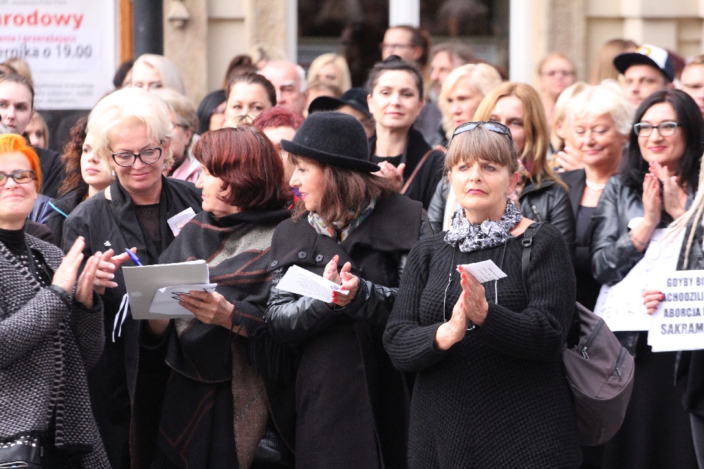 Legniczanki protestowały przeciwko zaostrzeniu ustawy aborcyjnej