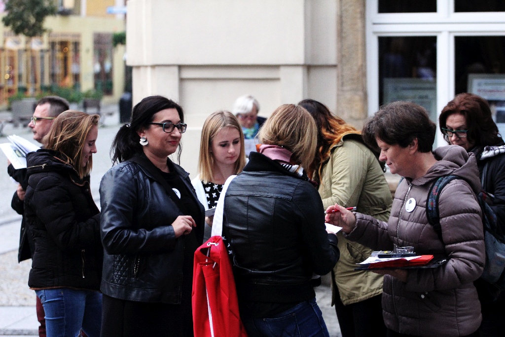 Legnica dołączyła do czarnego protestu w obronie praw kobiet