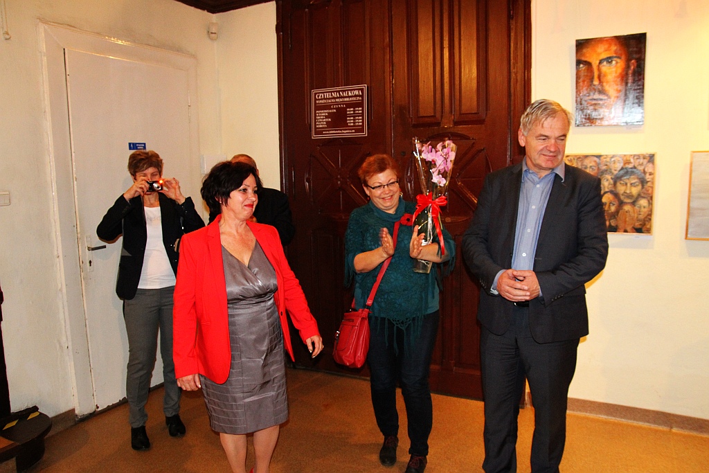 Finisaż wystawy prac Bożeny Dzięgielewskiej w bibliotece