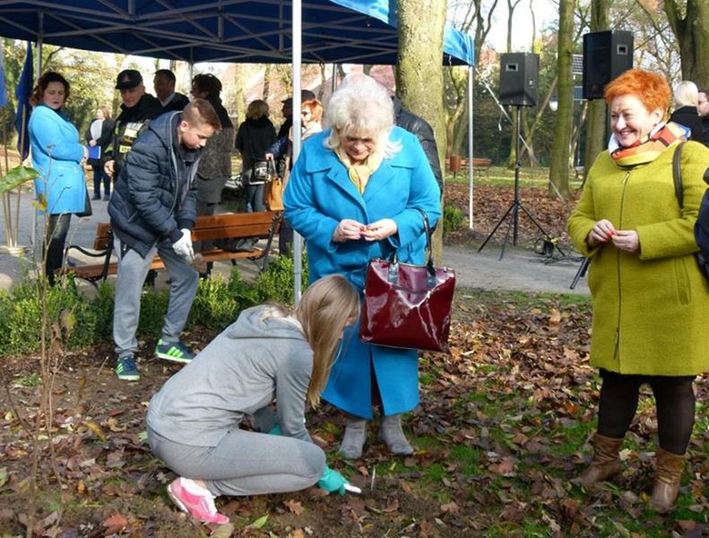 W Prochowicach został otwarty zrewitalizowany park przyzamkowy