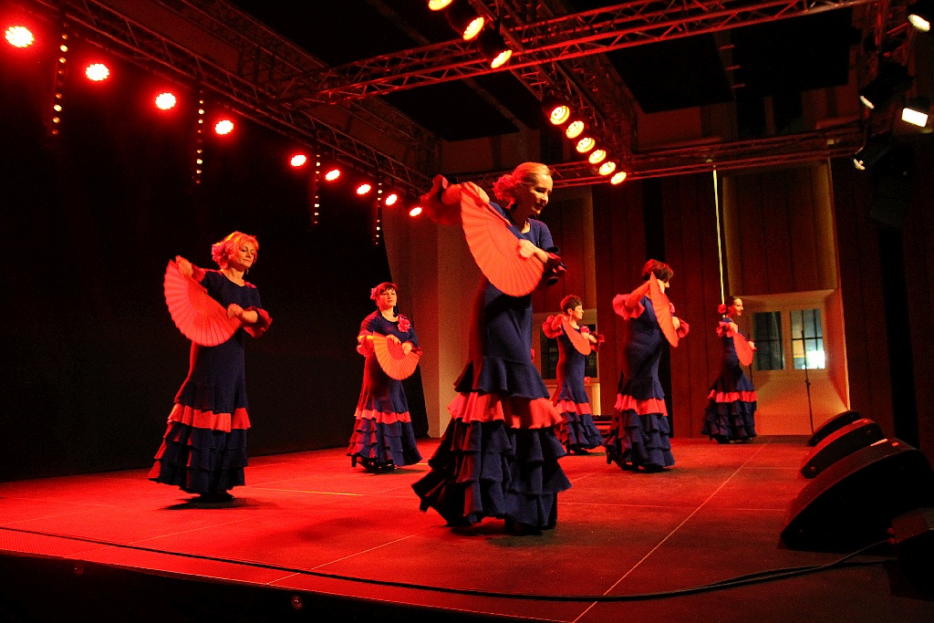 Pełna widownia na pokazie tańca flamenco w Sali Maneżowej