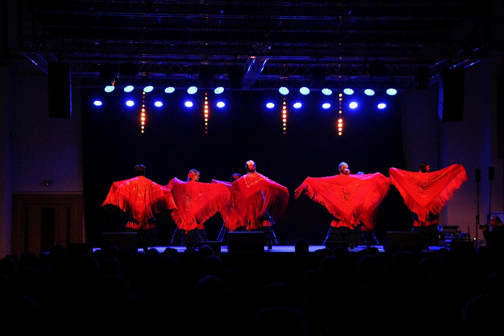 Pełna widownia na pokazie tańca flamenco w Sali Maneżowej