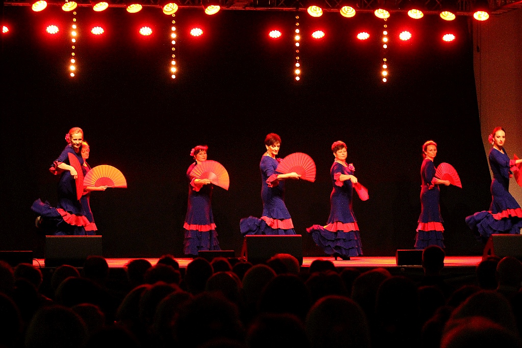 Pełna widownia na pokazie tańca flamenco w Sali Maneżowej