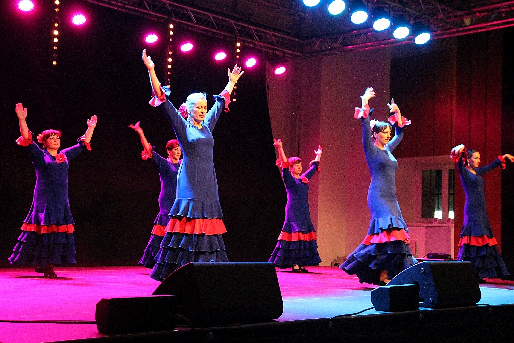 Pełna widownia na pokazie tańca flamenco w Sali Maneżowej