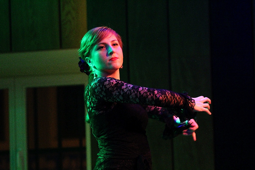 Pełna widownia na pokazie tańca flamenco w Sali Maneżowej