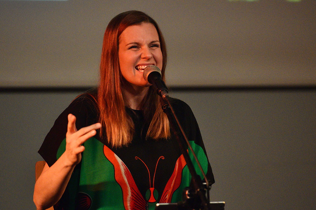 Natalia Grosiak, liderka Mikromusic wystąpiła w akademiku