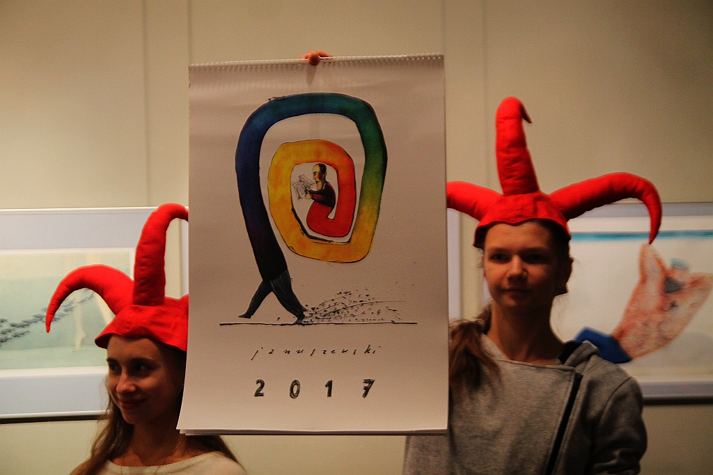 Kalendarz Satyrykonu z pracami Zygmunta Januszewskiego