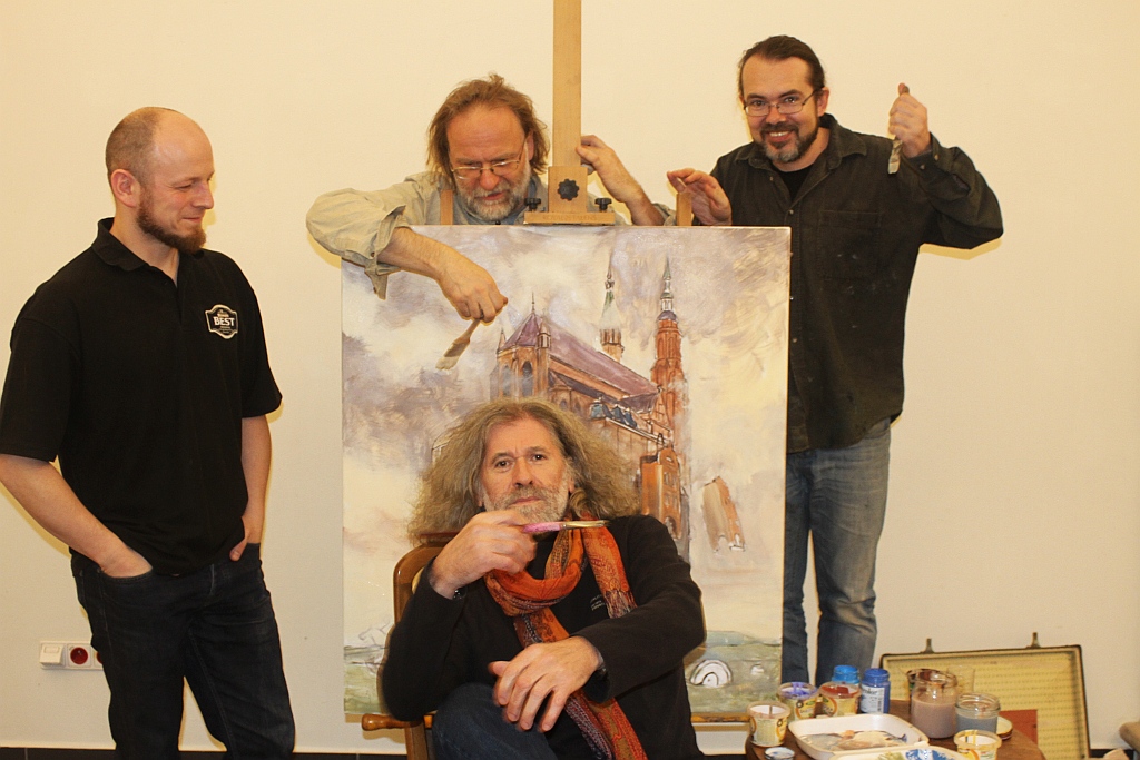 Czterej artyści malują obraz magicznej i realnej Legnicy