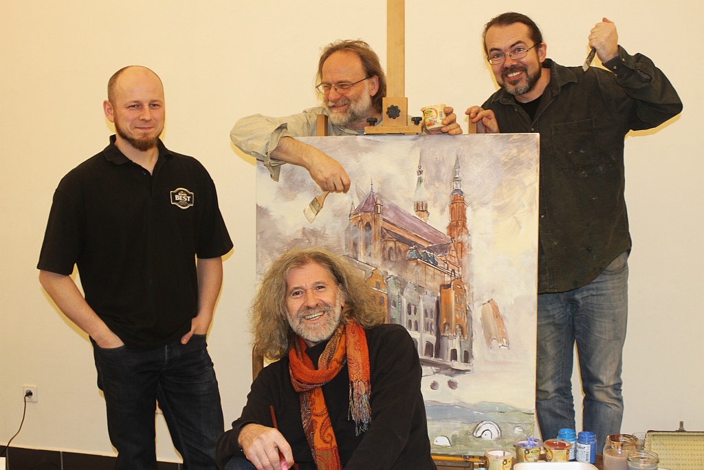 Czterej artyści malują obraz magicznej i realnej Legnicy