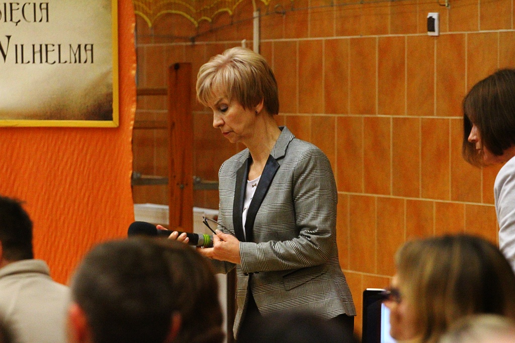 Kurator spotkał się z rodzicami i nauczycielami w Gimnazjum nr 5