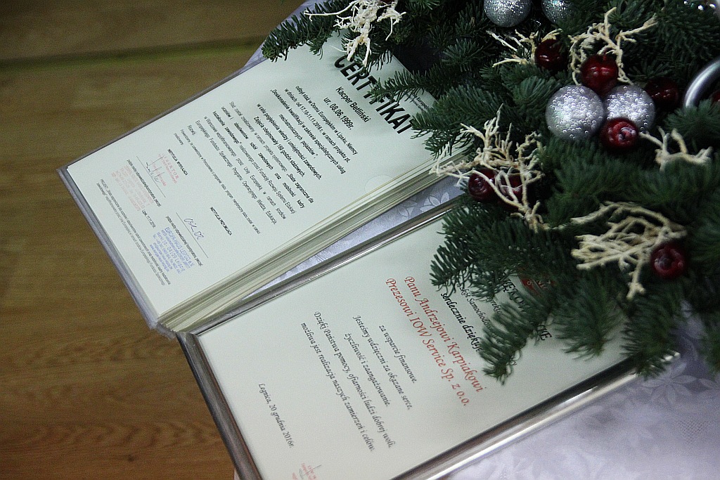 Wręczenie Certyfikatów Erasmus dla uczniów samochodówki