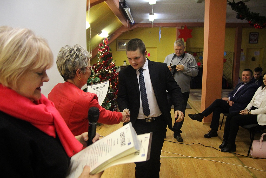 Wręczenie Certyfikatów Erasmus dla uczniów samochodówki