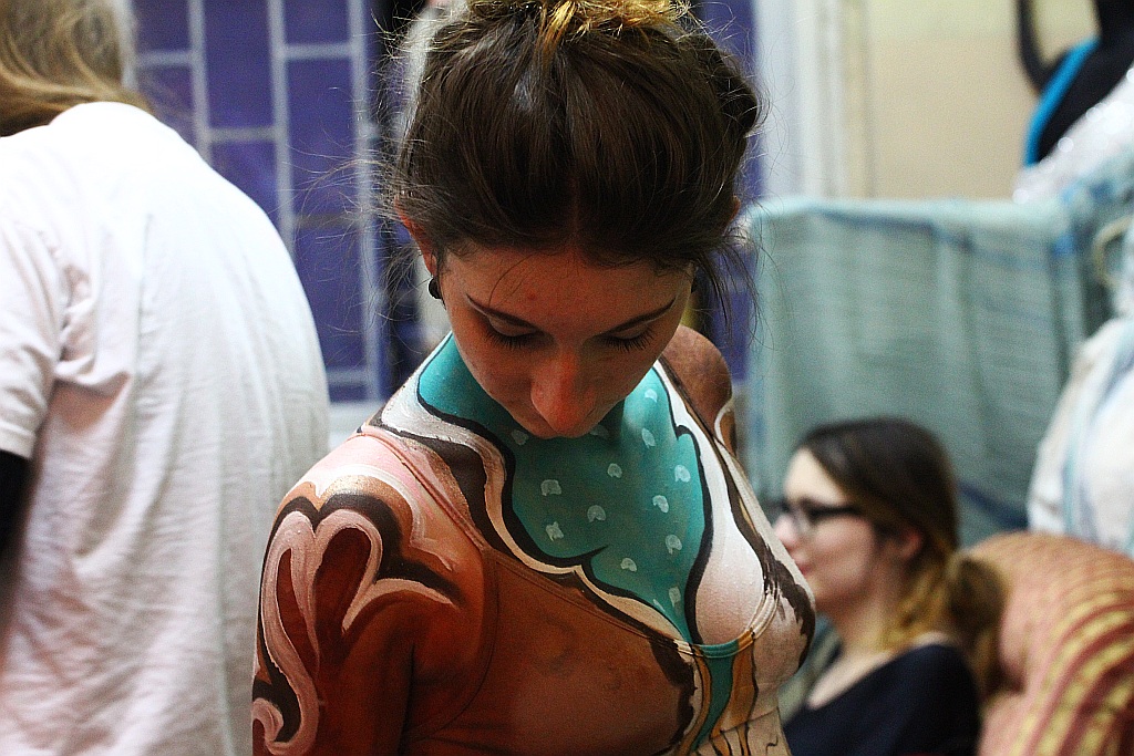 Warsztaty body paintingu zorganizowane przez grupę Avatar