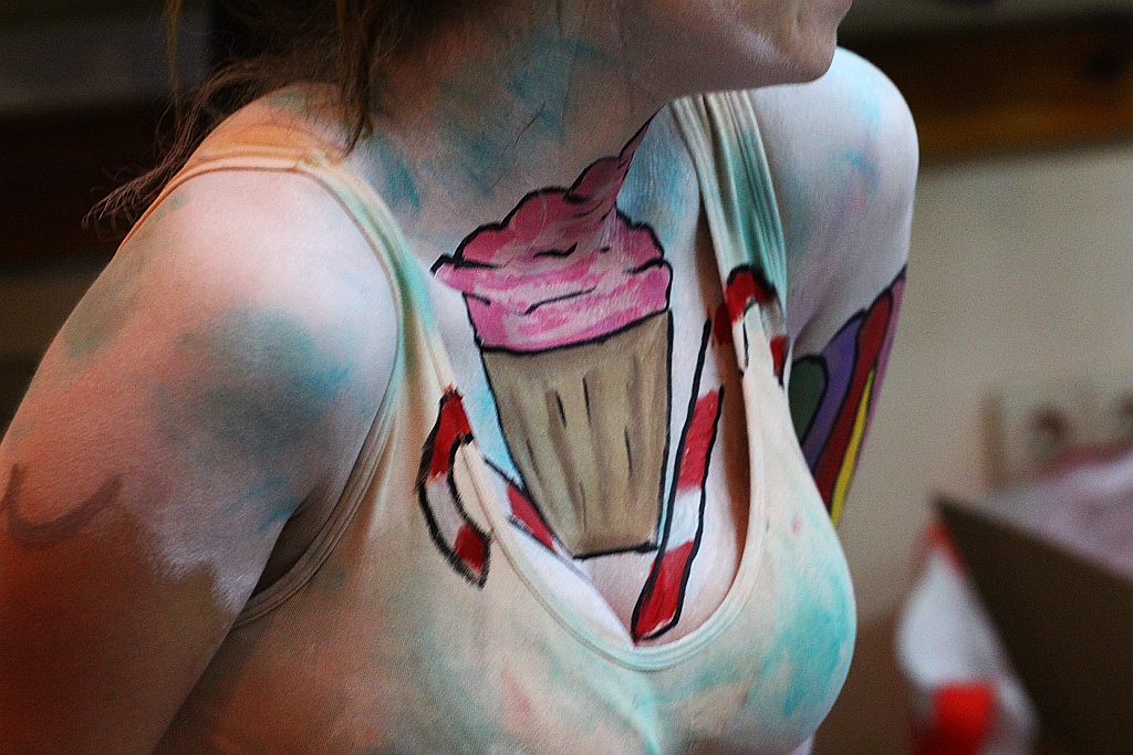 Warsztaty body paintingu zorganizowane przez grupę Avatar