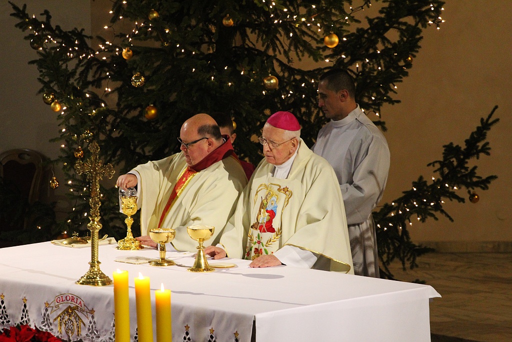 Spotkanie opłatkowe osób niepełnosprawnych w CS JP II
