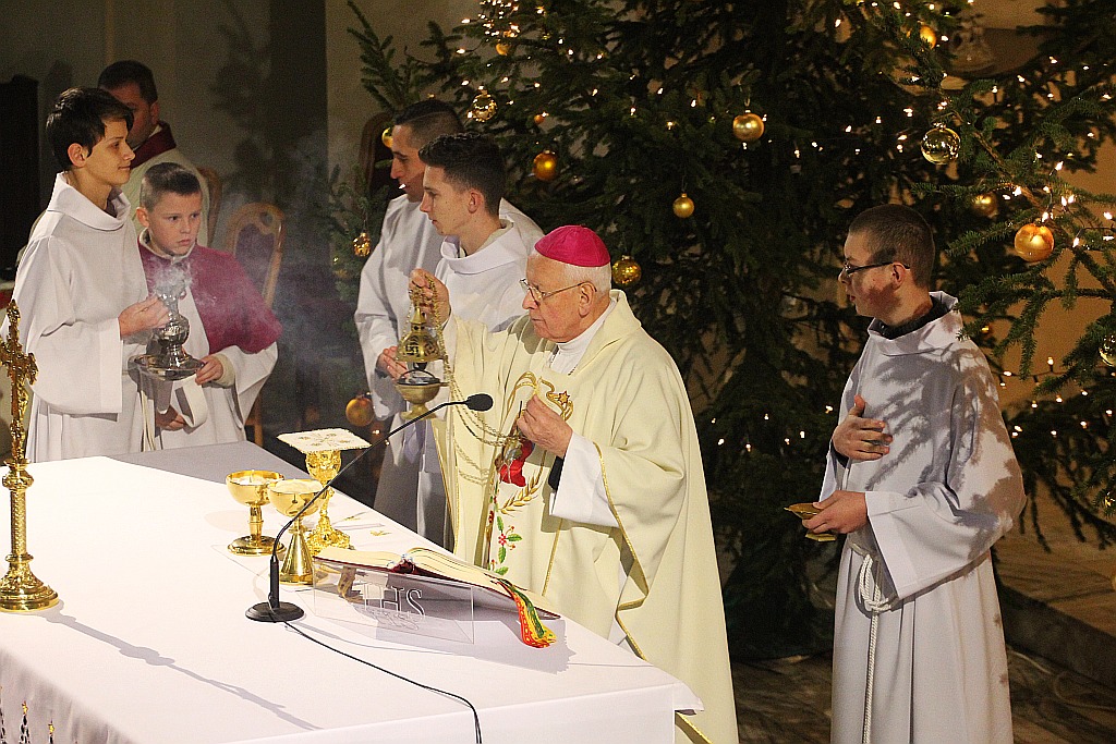 Spotkanie opłatkowe osób niepełnosprawnych w CS JP II
