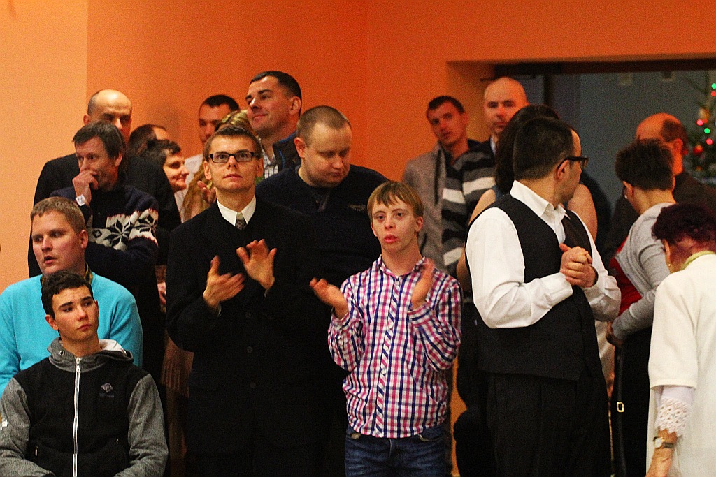 Spotkanie opłatkowe osób niepełnosprawnych w CS JP II
