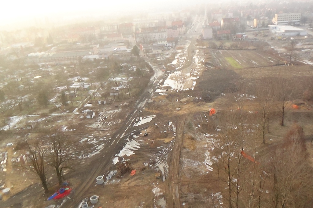 Zima nie sprzyja budowniczym Zbiorczej Drogi Południowej
