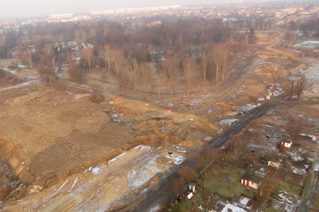 Zima nie sprzyja budowniczym Zbiorczej Drogi Południowej