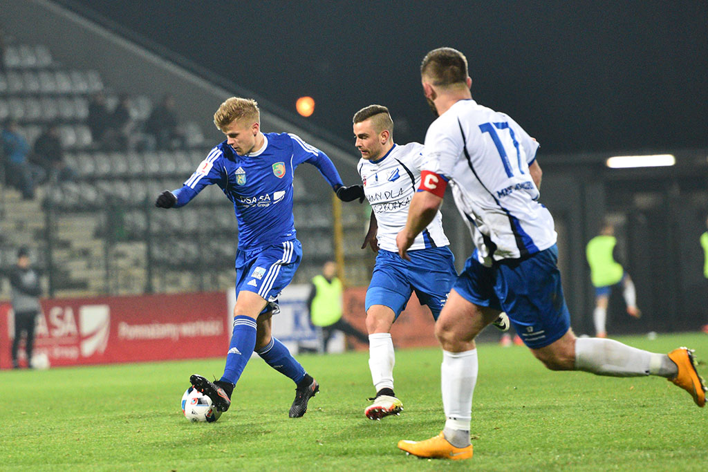 Piłkarze Miedzi Legnica wygrali pierwszy w tym roku ligowy mecz