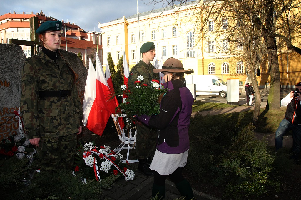 Oddali hołd Żołnierzom Wyklętym pod obeliskiem przy Muzealnej