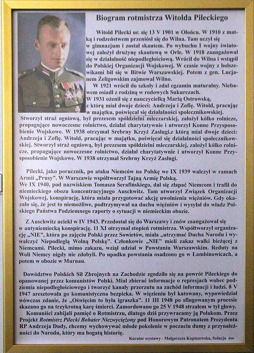 Rotmistrz Pilecki - Bohater Niezwyciężony. Wystawa plakatu