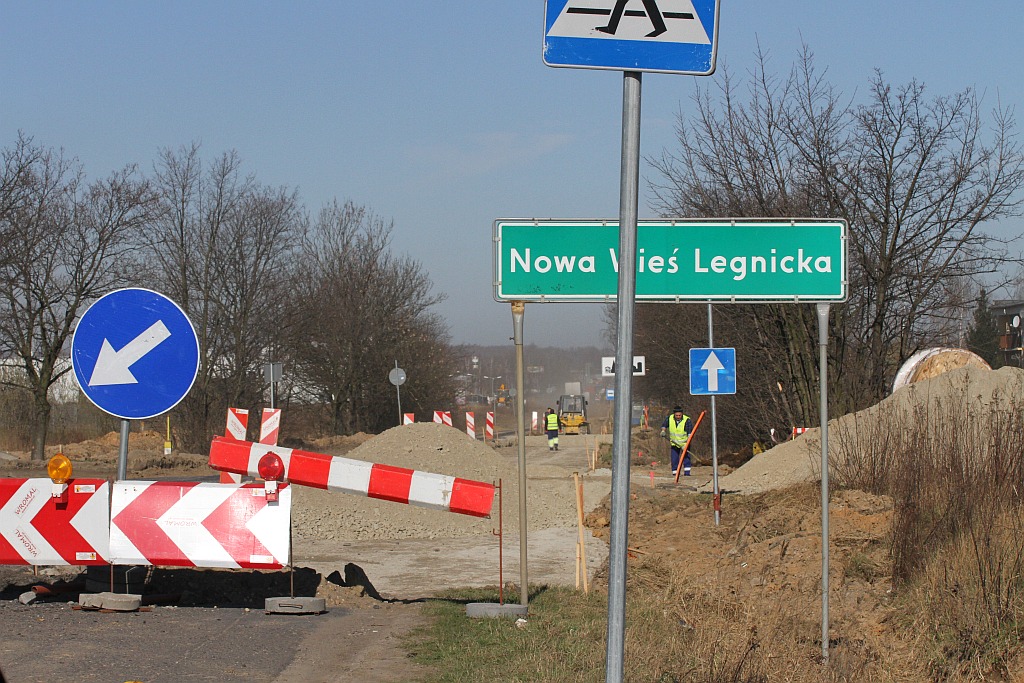Trwa przebudowa Gniewomierskiej w Nowej Wsi Legnickiej