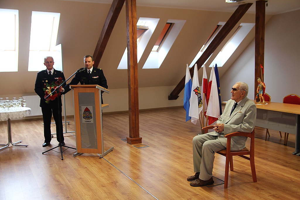 Uroczystość 95 urodzin st. ogn. w st. spoczynku Mariana Molędy