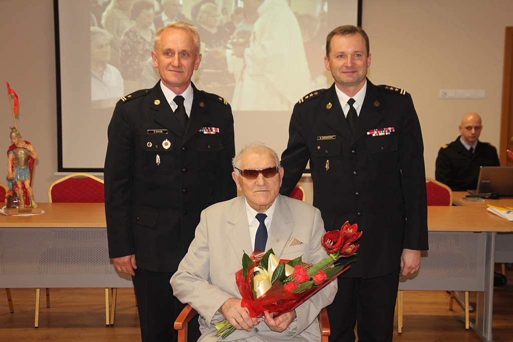 Uroczystość 95 urodzin st. ogn. w st. spoczynku Mariana Molędy
