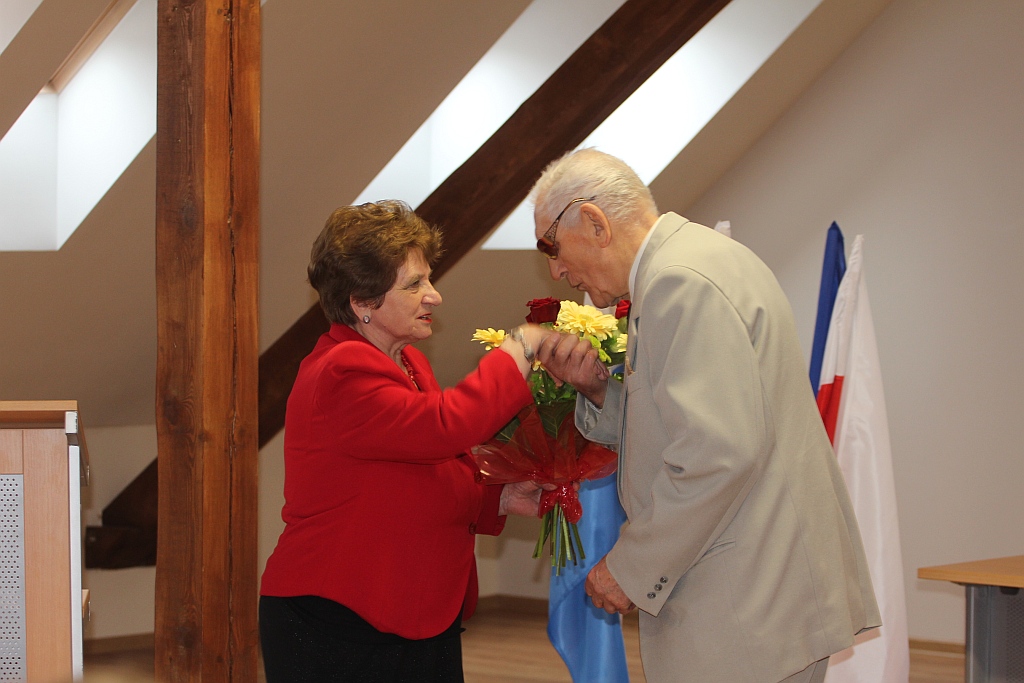 Uroczystość 95 urodzin st. ogn. w st. spoczynku Mariana Molędy