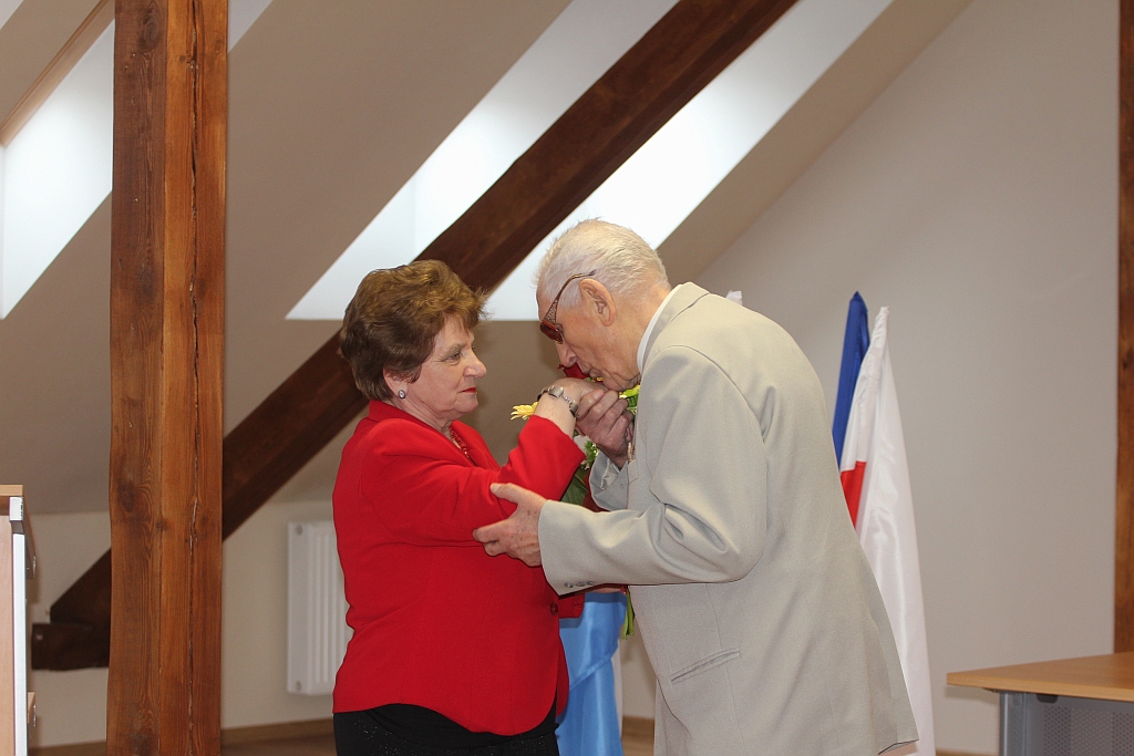 Uroczystość 95 urodzin st. ogn. w st. spoczynku Mariana Molędy