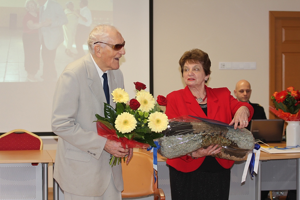 Uroczystość 95 urodzin st. ogn. w st. spoczynku Mariana Molędy