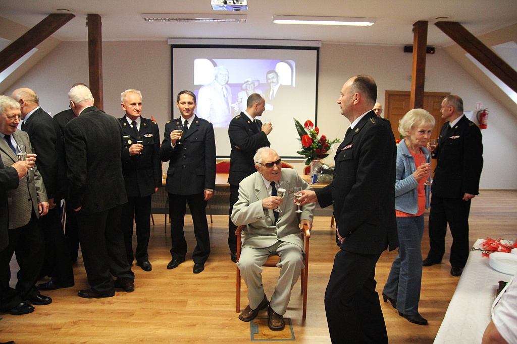 Uroczystość 95 urodzin st. ogn. w st. spoczynku Mariana Molędy