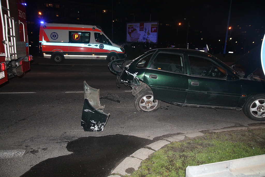 Jedna osoba została ranna w wypadku na ulicy Piłsudskiego