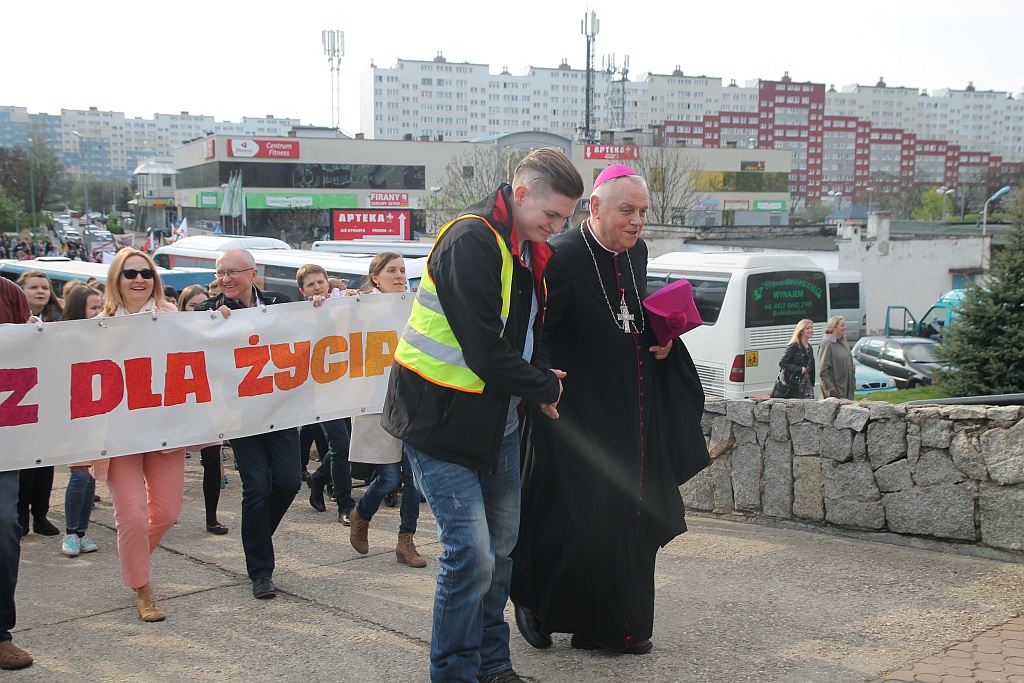 Blisko 2 tys. wiernych przeszło w Marszu dla Życia i Rodziny