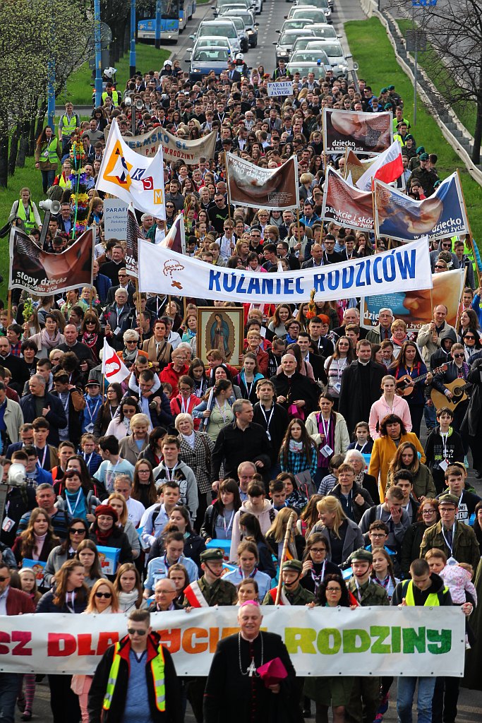 Blisko 2 tys. wiernych przeszło w Marszu dla Życia i Rodziny