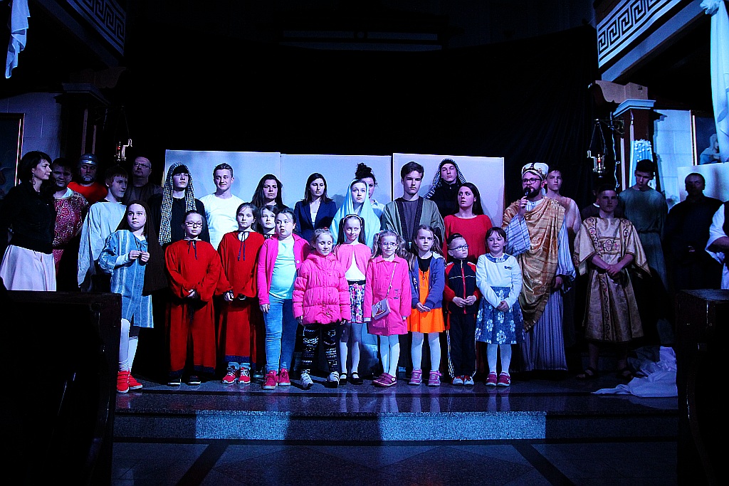 Misterium Pasyjne wystawione w kościele w Koskowicach