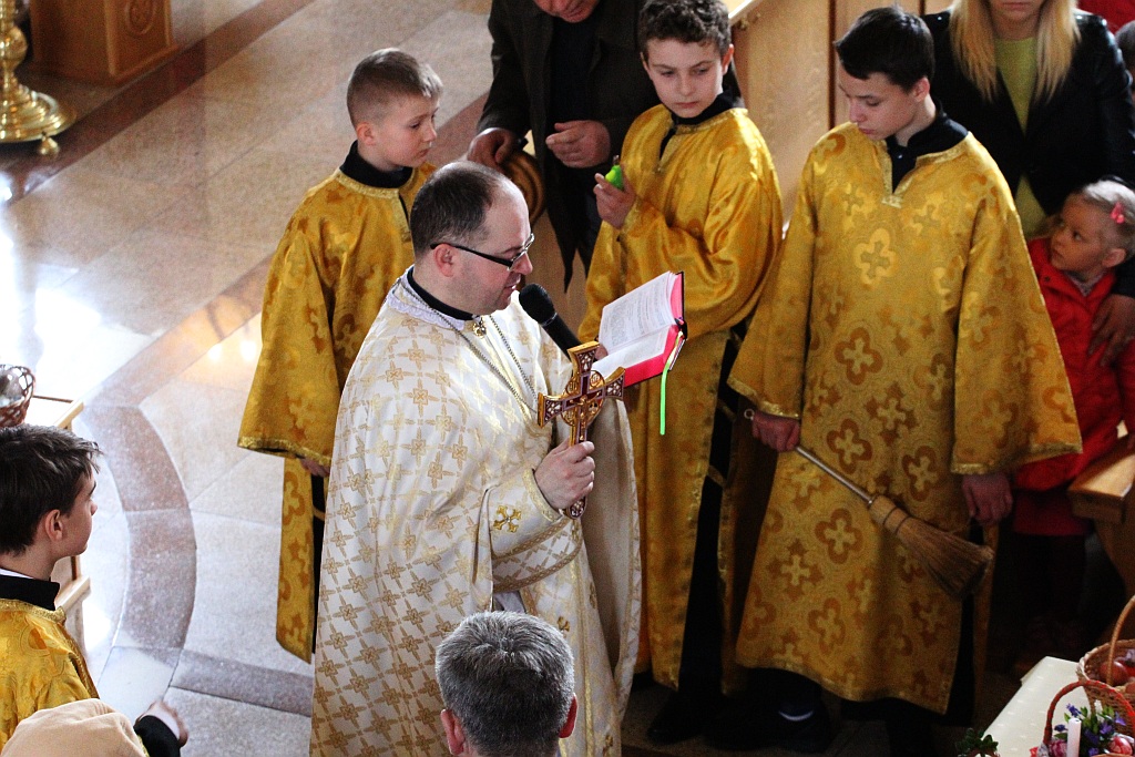 Legniccy grekokatolicy poświęcili pokarmy wielkanocne