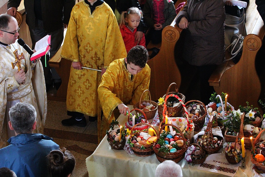 Legniccy grekokatolicy poświęcili pokarmy wielkanocne