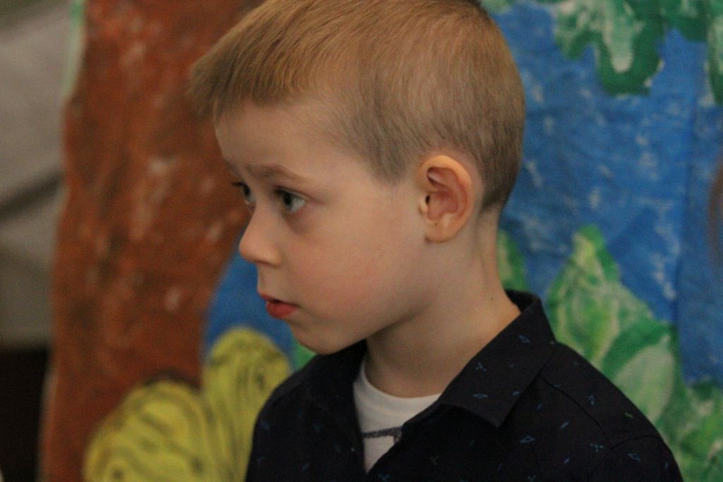 Sspotkanie przedszkolaków ze sztuką w Muzeum Miedzi