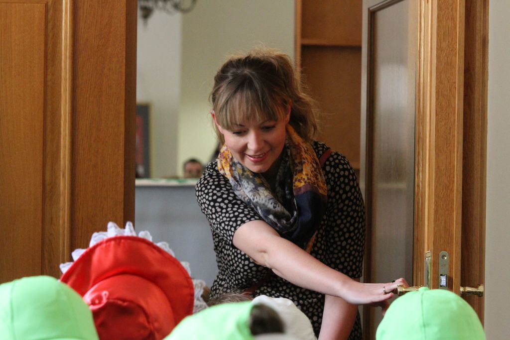 Sspotkanie przedszkolaków ze sztuką w Muzeum Miedzi