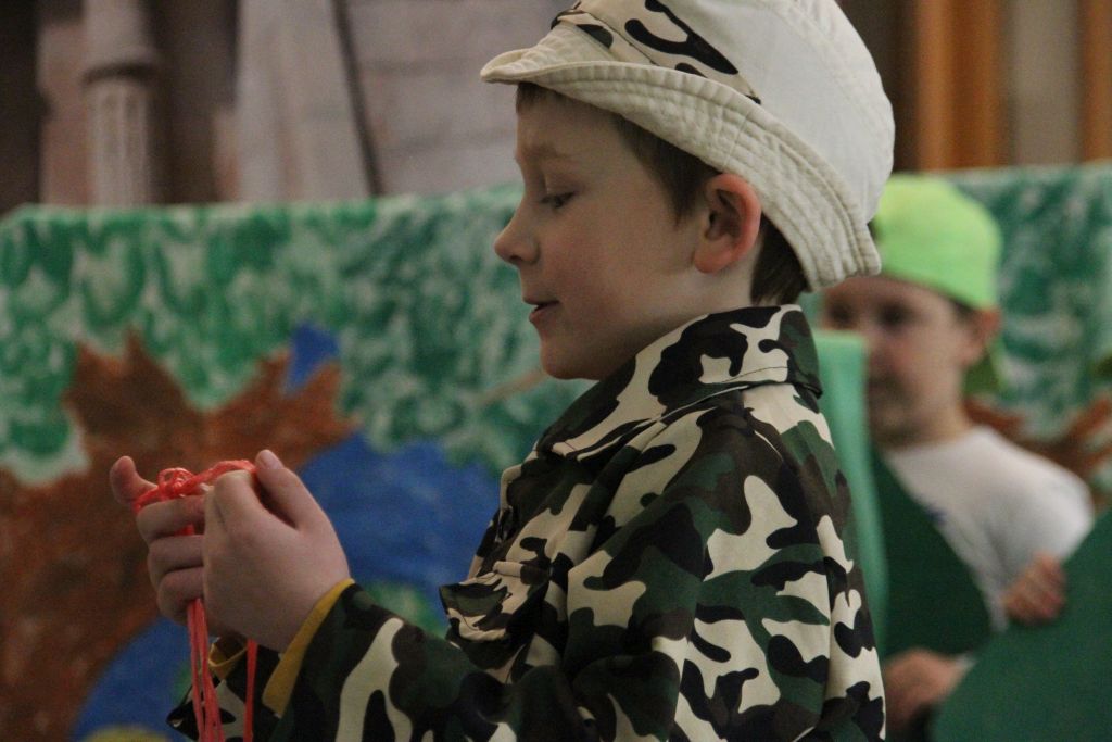 Sspotkanie przedszkolaków ze sztuką w Muzeum Miedzi