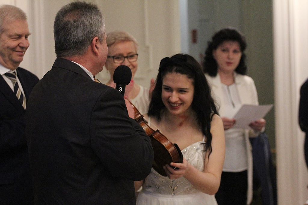 Sara Dragan z Grand Prix  XV konkursu Młody Paganini